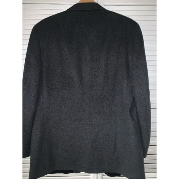 Vintage Bill BLASS Charcoal Gray Cashmere Button Down Blazer Men’s 42 - Picture 5 of 16